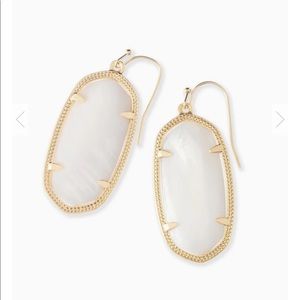 White Kendra Scott Earrings
